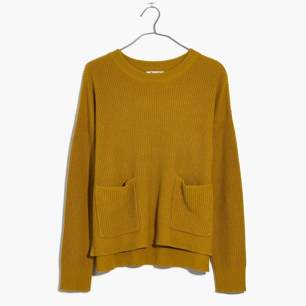 Madewell Patch Pocket Pull Over Cropped Sweater - image 1